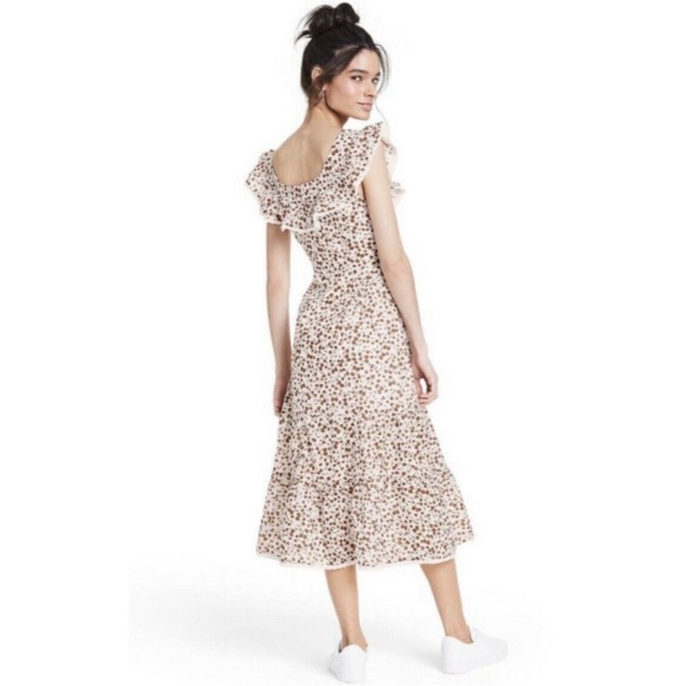 RIXO NWT brown floral dress - Picture 2 of 7